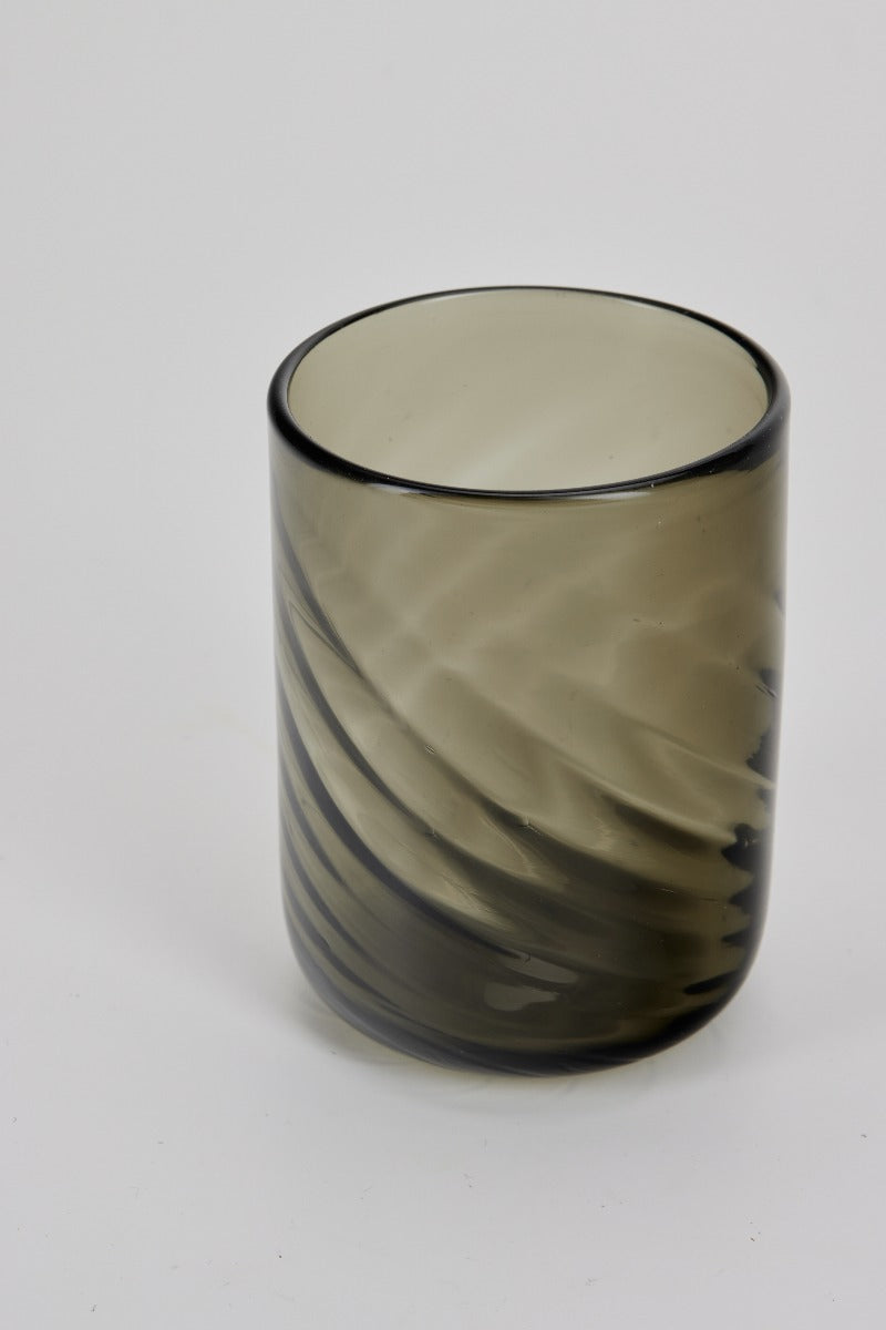 Twist drinking glass grey, Smoke Grey - Bahne